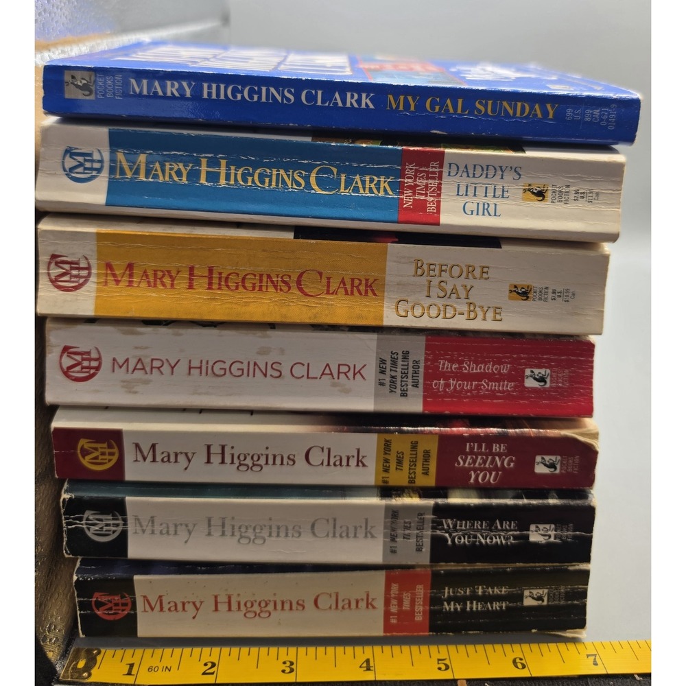 Mary Higgins Clark 7 Book Lot Mystery Suspense Paperback Pocket Books Thriller